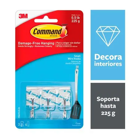 Gancho 3M transparente para cocina, 3 unidades Subito Disponibile