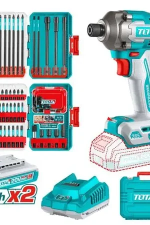 Atornillador de Impacto 285nm + Accesorios 13pcs Total TOSLI250784 Offerta