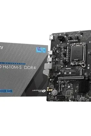 Motherboard MSI PRO H610M-S DDR4, Chipset Intel H610, LGA1700, Matx Direttamente Dal Produttore