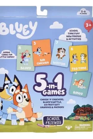 Juego de cartas 5 en 1 BLUEY 35952 Ultima Occasione