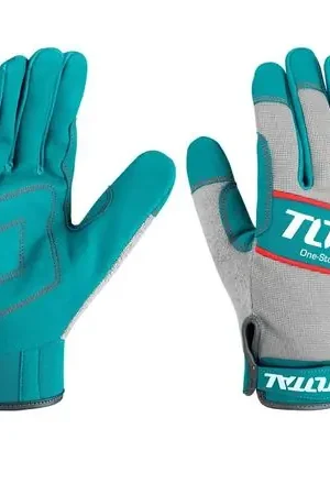 Guantes Mecánico de Cuero Reforzado XL Total TSP1808-XL Garanzia Inclusa
