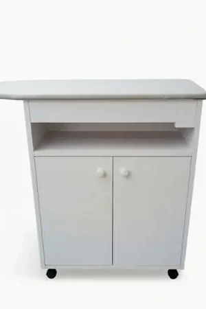 Planchador Blanco Viene Armado con Ruedas Tapiz superior Blanco Miglior Prezzo