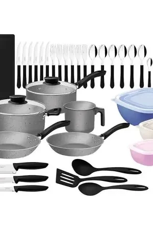 Juego de cocina Acero Inoxidable Linz x 44 piezas - 75286024 Nuova Collezione