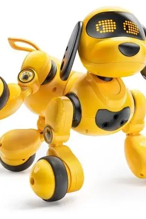 Ruko 18011 perro robot con control remoto y gestos | Amarillo Di Marca