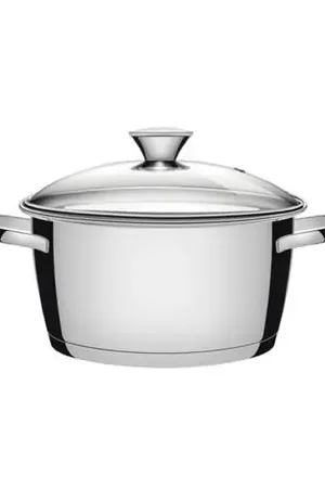 Premium Olla Tramontina Allegra de Acero Inoxidable 16 cm Tapa de Vidrio - Olla Tramontina Allegra de Acero Inoxidable 16 cm (1.6 L) con Tapa de Vidrio