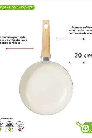 Ordina Subito Sartén de Cerámica Blanca ILKO 20cm