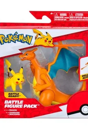 Pack x2 Figuras Charizard y Pikachu POKEMON Economico