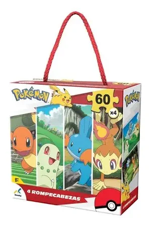 In Voga Rompecabezas 4 en 1 Pokémon surtido NOVELTY