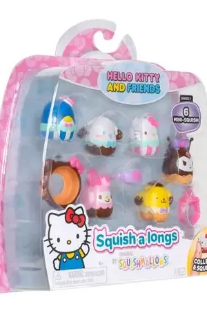 Lusso Pack 6 Figuras Squish a Longs HELLO KITTY SQAL0115