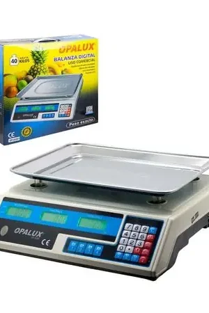 Balanza Digital 40 kg con Doble Pantalla OP-209CT OPALUX Occasione Imperdibile