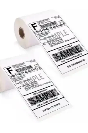 2 rollos de 350 etiquetas adhesiva térmico directo 100x150mm Prezzo Basso