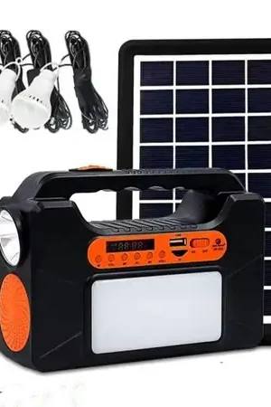 Kit Solar Parlante Radio FM Panel Solar Portatil Multifuncional Professionale