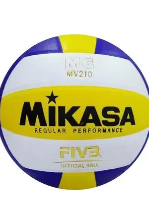PELOTA P/VOLEY MIKASA MV-210 PU Color  Amarillo Talla 5 Nuova Collezione