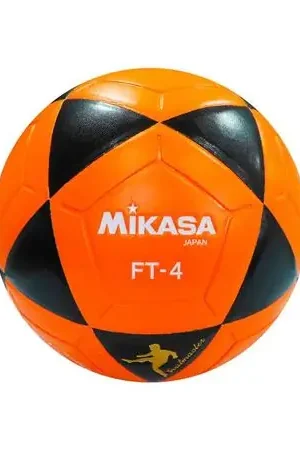 Must-Have PELOTA P/FULBITO MIKASA FT-5BKO CUERO Color NARANJA/NEGRO Talla 5