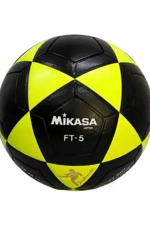 Nuovo Arrivo PELOTA P/FUTBOL MIKASA FT-5YBK CUERO SINT Color AMARILLO/NEGRO Talla 5