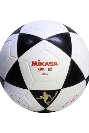 PELOTA P/FUTSAL MIKASA SWL62U CUERO SINT Color BLANCO/NEGRO Talla 3 Ultimissimo Modello