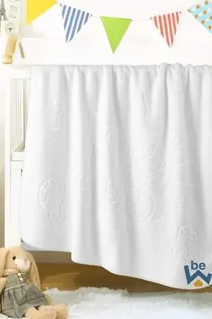 Manta para Bebe Suave Polar Alto Relieve White Prezzo Di Fabbrica