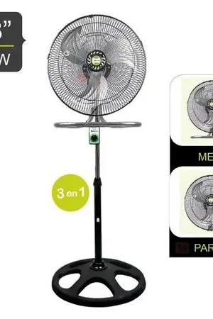 Di Tendenza Ventilador Pedestal De 18? Negro 200 W BK-8218VI/NG