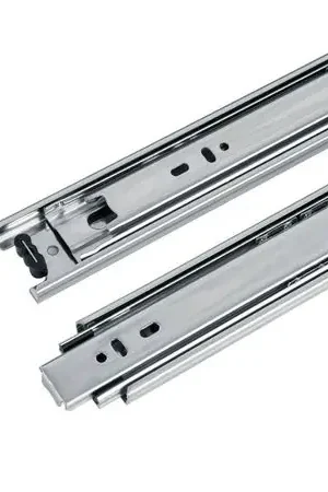 6 correderas extensión 45 cm p/cajón HERMEX Plateado Di Marca