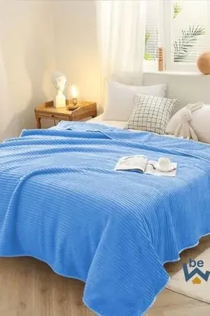 Più Venduto Manta Antialérgica Acalanada con Carnero Sherpa 2PLZ Celeste
