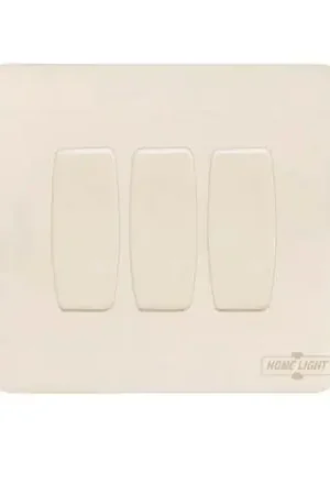 Alta Qualità Interruptor  triple clásico home light Blanco
