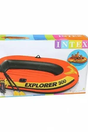 Alta Qualità Intex - Bote inflable modelo Explorer Capacidad 186 kg con inflador y remos