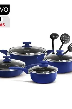 Artigianale Set de Ollas Antiadherentes FZ-1625T-2 Azul