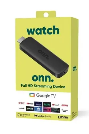 Onn Full HD Google TV Streaming Device Negro Affare