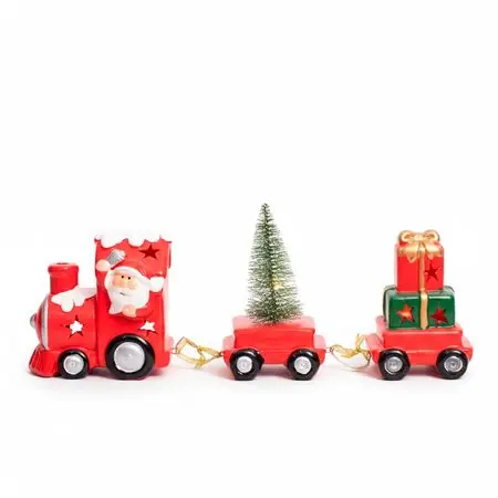 Moderno TREN DE PAPA NOEL CON LUCES LED