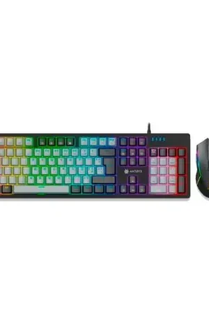 Più Venduto KIT ANTRYX GAMING TECLADO MECANICO + MOUSE GC-5600 BLACK RED SWITCH