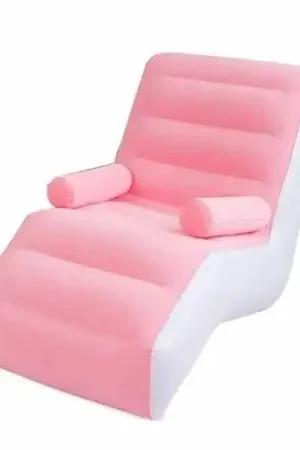Offerta Limitata SOFA INFLABLE CON INFLADOR MANUAL ROSADO rosa