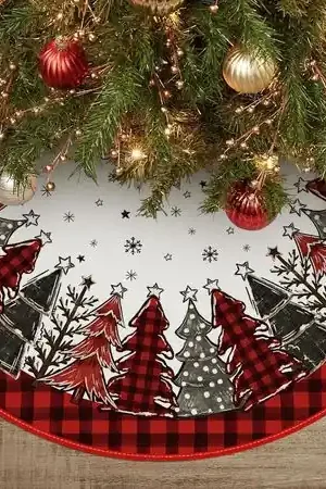 Edizione Limitata Avoin falda para árbol de Navidad Colorlife de 91 cm | Rojo