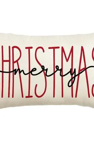 Non Perdere Avoin funda de cojín Colorlife Merry Christmas, 30 x 50 cm | Multicolor