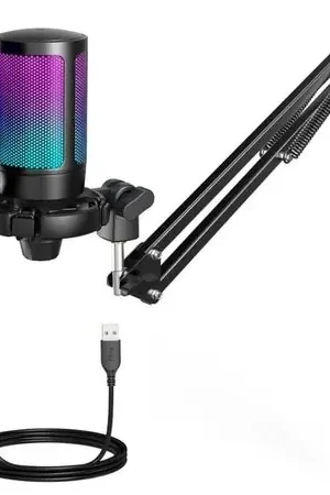Micrófono Gamer Fifine A6T BLACK Soporte de brazo Occasione Imperdibile