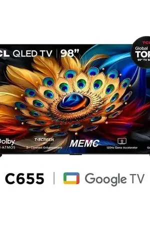 Lusso TELEVISOR TCL 98 GOOGLE TV 98C655 QLED 4K ULTRA HD SMART TV Negro