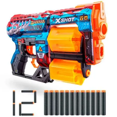 Lanzadores X-SHOT X-Shot Skins Dread Blaster 36517 (Modelos Aleatorios) Ordine In Blocco