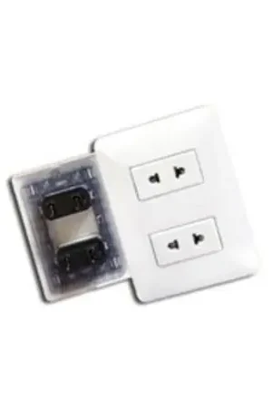 Tomacorriente Universal Doble Dado 2 Polos bm1202 Opalux Occasione Imperdibile