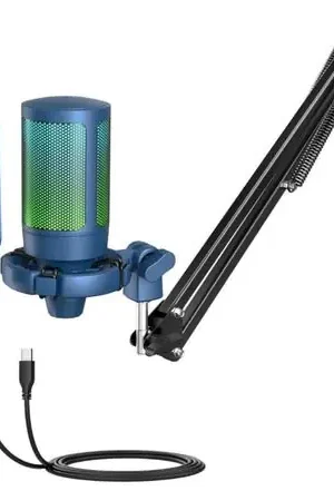 Micrófono Fifine A6T BLUE Soporte de brazo Garanzia Inclusa
