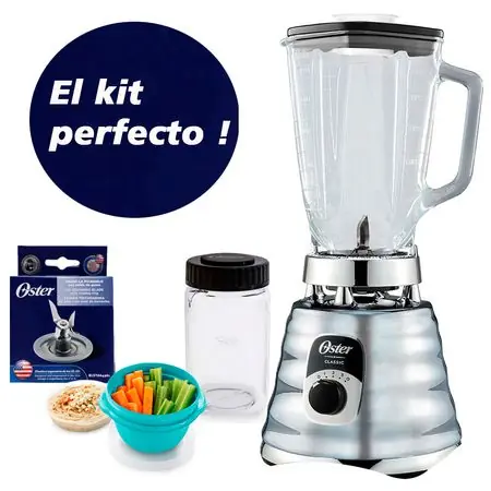 Licuadora Oster Blst4655 Clásica 700w Vidrio 1.25l mas Kit Acc Occasione Imperdibile