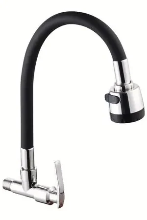 Llave de Lavadero para Pared Flexible Negro Mod Z Compra Oggi Stesso