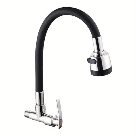 Llave de Lavadero para Pared Flexible Negro Mod Z Compra Oggi Stesso
