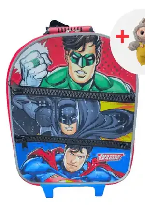 MALETA ESCOLAR KIDDO JUSTICE LEAGUE HERO CON LABUBU Spedizione Espresso