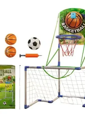 Set Deportivo 2 en 1 Basket y Futbol Più Venduto