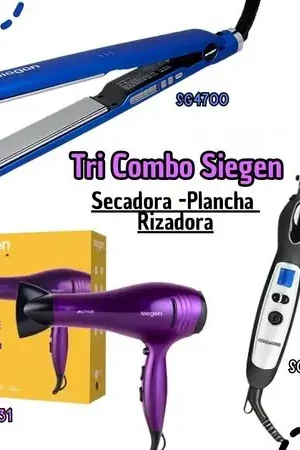 Sconto Tricombo Siegen Secadora SG3031 + Alisadora SG4700 + Rizadora SG2502