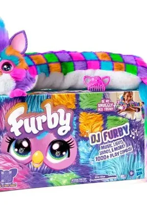 Peluche Furby Interactivo DJ Furby Neon Star Morado Ultimissimo Modello