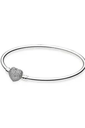 A Buon Prezzo Brazalete Pandora corazón brillante Talla 19cm