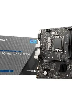 Placa Base MSI PRO H610M-G DDR4 Micro ATX Rendimiento Óptimo y Conectividad Avanzada Ideal para G - SKU-911-7D46-234-DATE-26-11-2025 Autentico