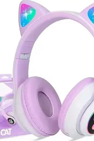 Moderno Audífonos inalámbricos Bluetooth - Oreja de Gato -morado