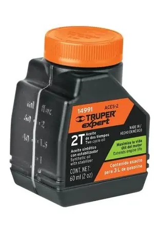 Aceite 2 tiempos para motores, 60 ml Truper Negro Esclusivo