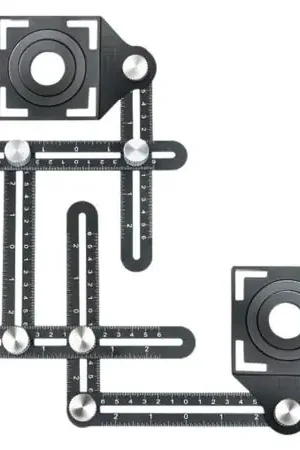 Popolare ESCUADRA POSICIONADOR PARA ENCHAPAR CERAMICO REGLA GUIA PARA AGUJERO Negro